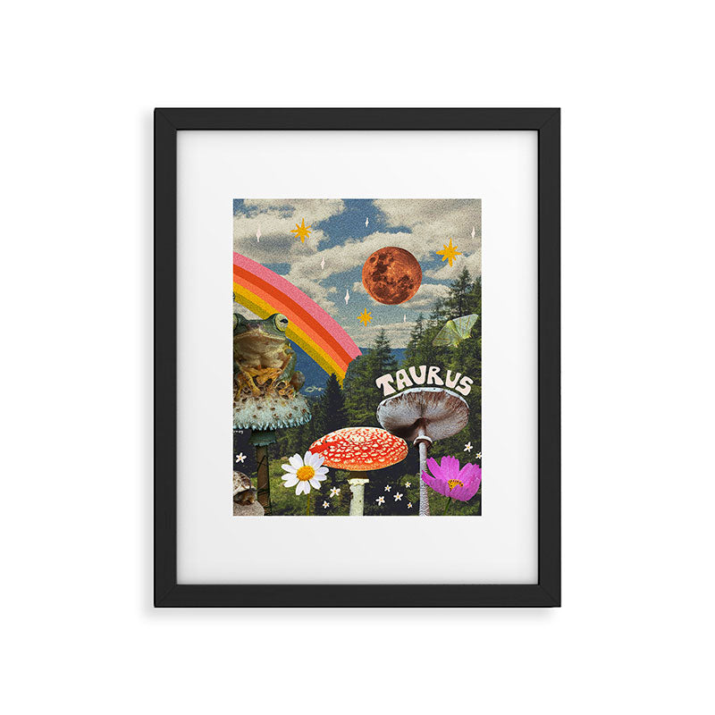 Taurus Collage Framed Art Print Gallery Image 6