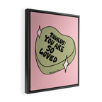 Taurus Conversation Heart Framed Canvas Print Gallery Image 2