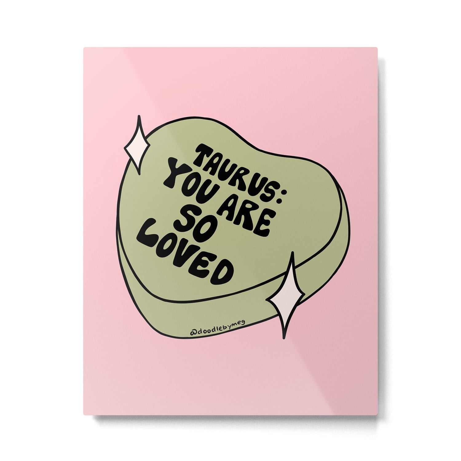 Taurus Conversation Heart Metal Print Gallery Image 6