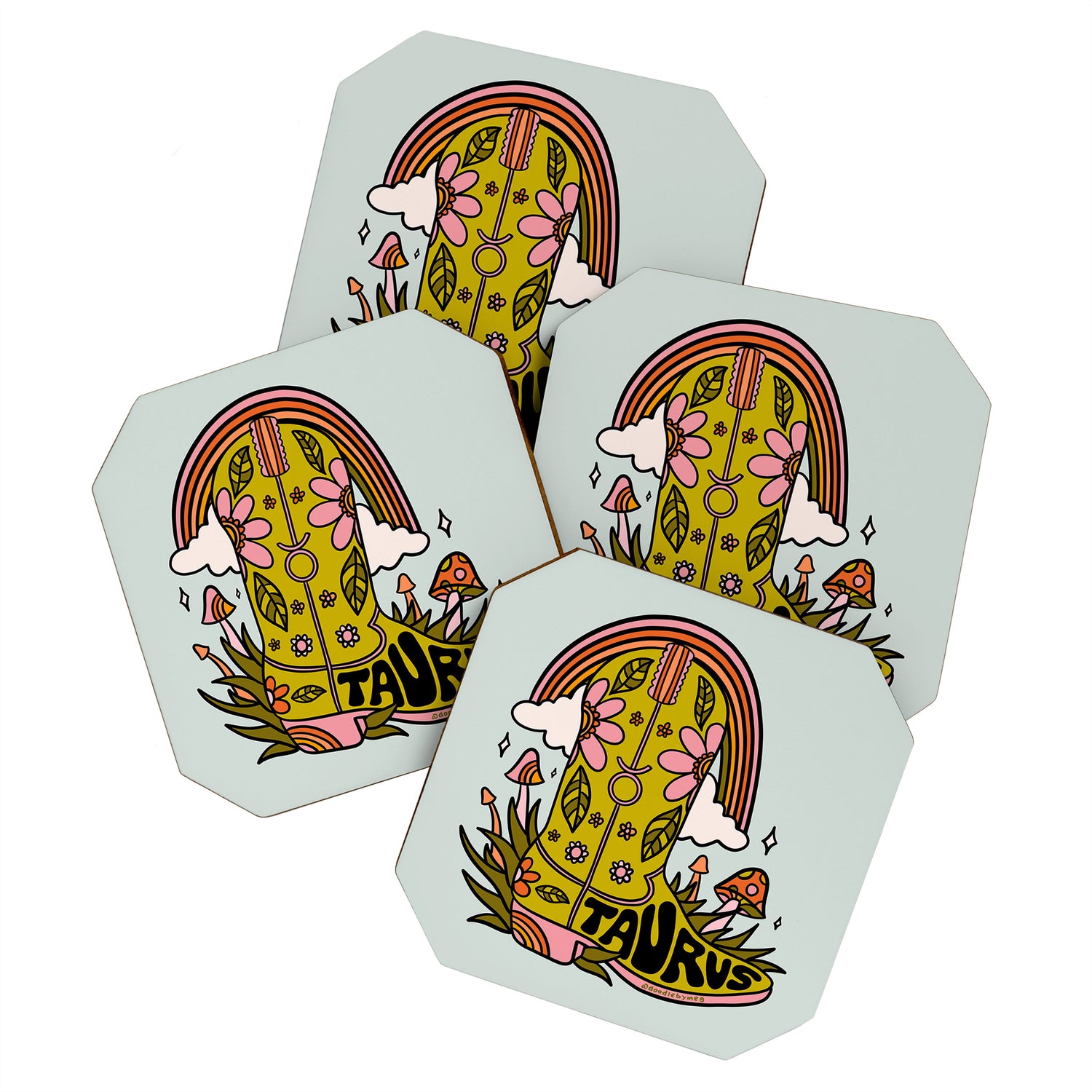 Taurus Cowboy Boots Coaster Gallery Image 1