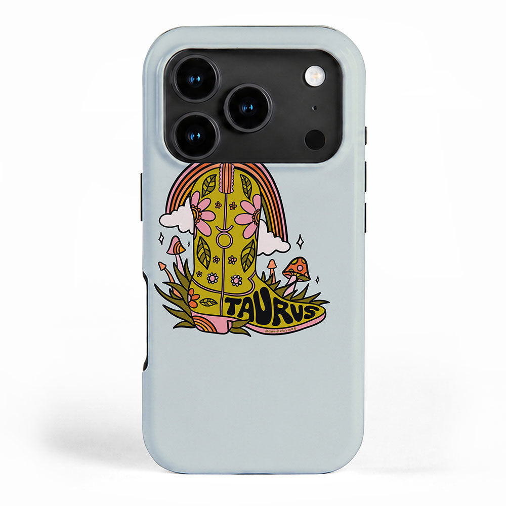 Taurus Cowboy Boots iPhone Case Gallery Image 1
