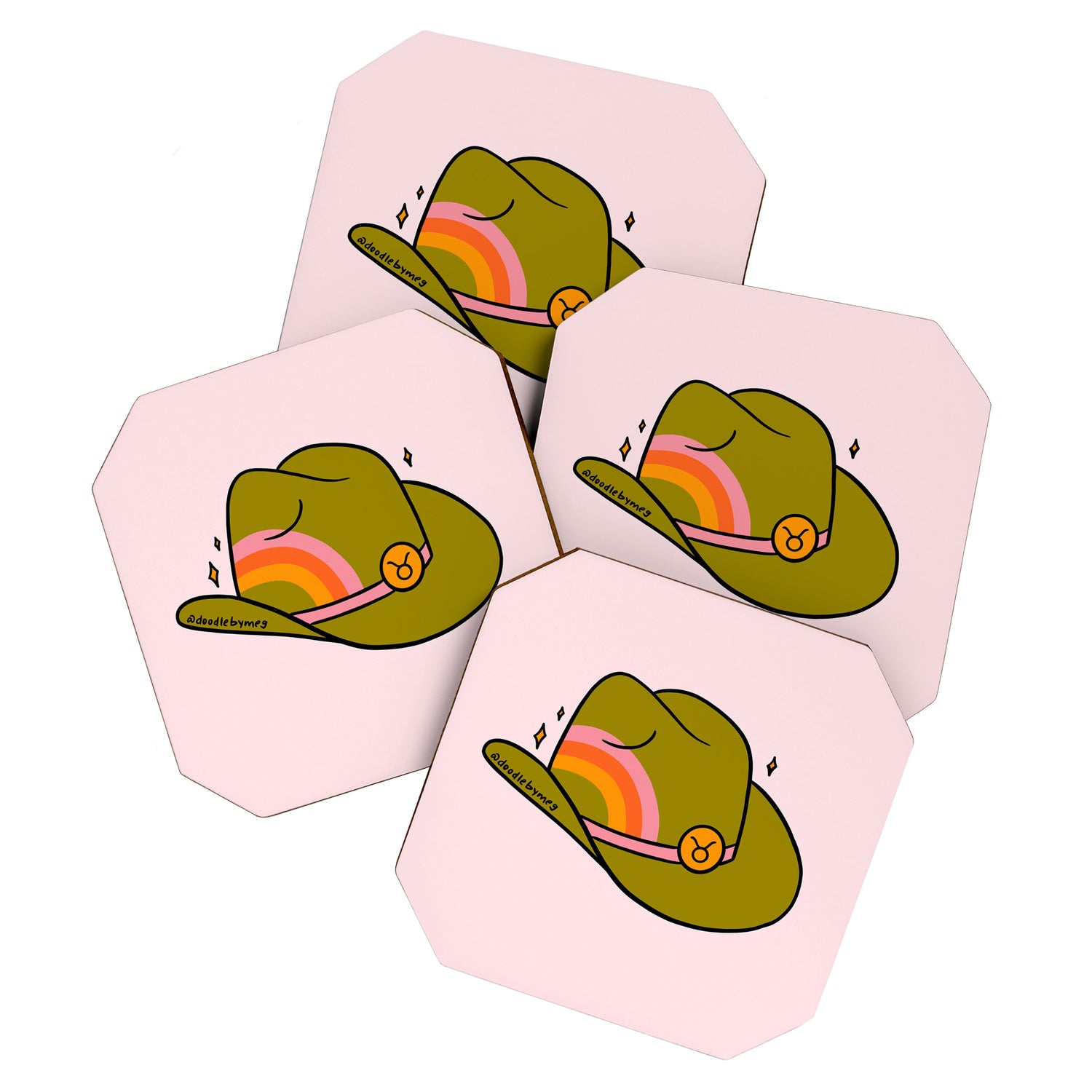 Taurus Cowboy Hat Coaster Gallery Image 1