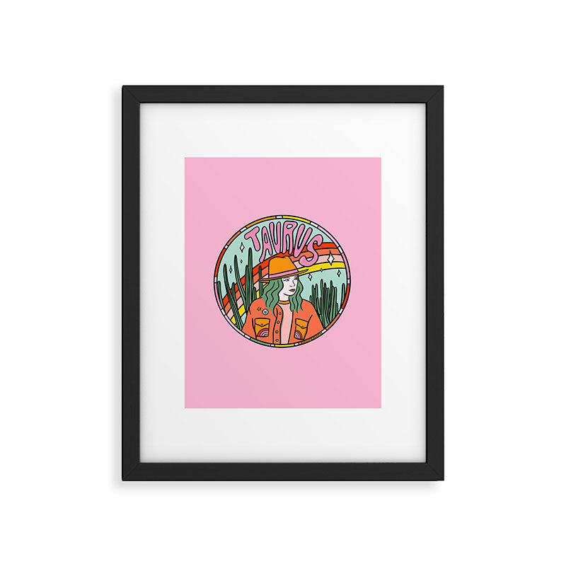 Taurus Cowgirl Framed Art Print Gallery Image 6
