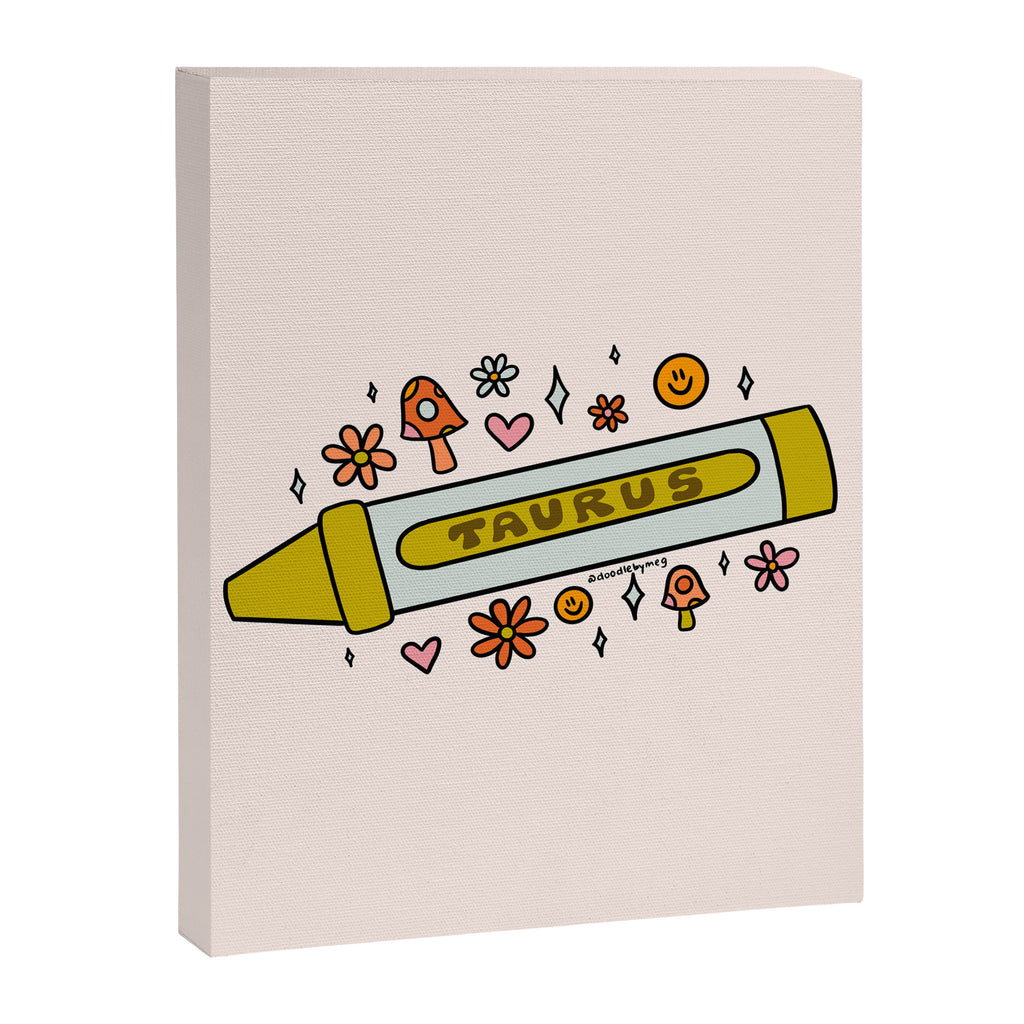Taurus Crayon Canvas Print Gallery Image 8