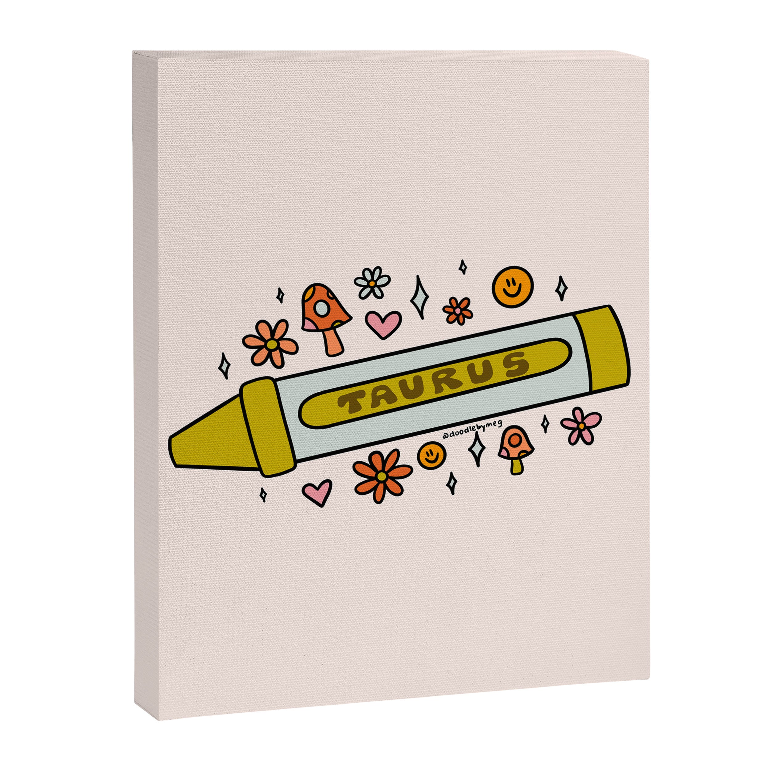 Taurus Crayon Canvas Print Gallery Image 8