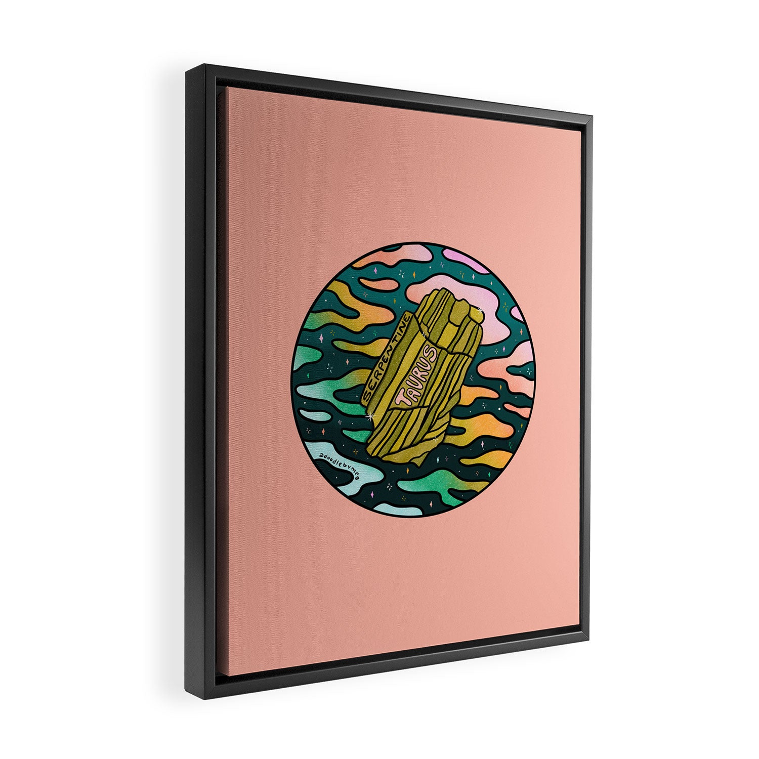 Taurus Crystal Framed Canvas Print Gallery Image 2