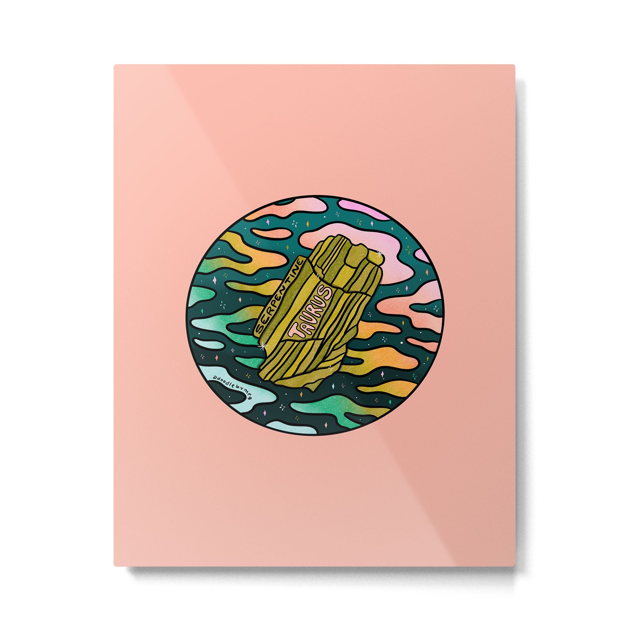 Taurus Crystal Metal Print Gallery Image 6