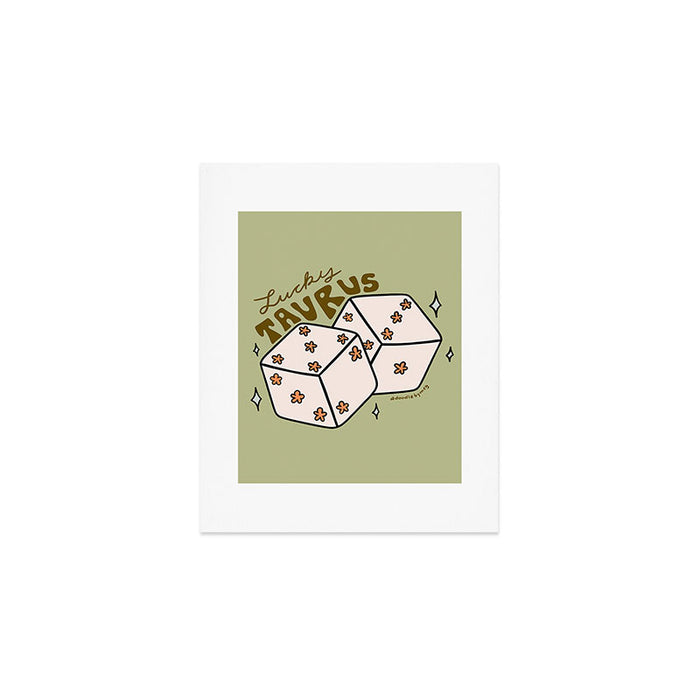 Taurus Dice Art Print Gallery Image 1