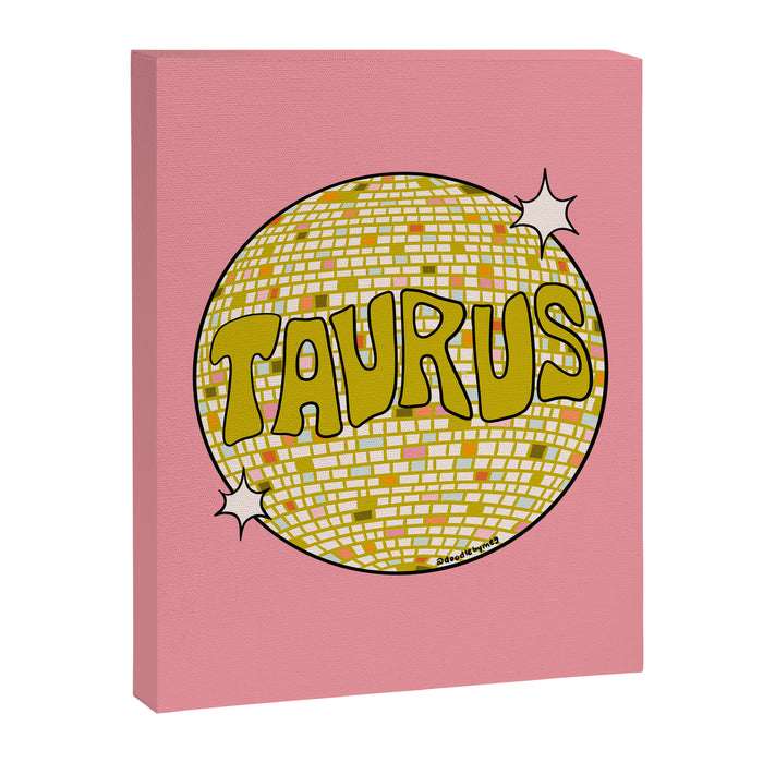 Taurus Disco Ball Canvas Print Gallery Image 1