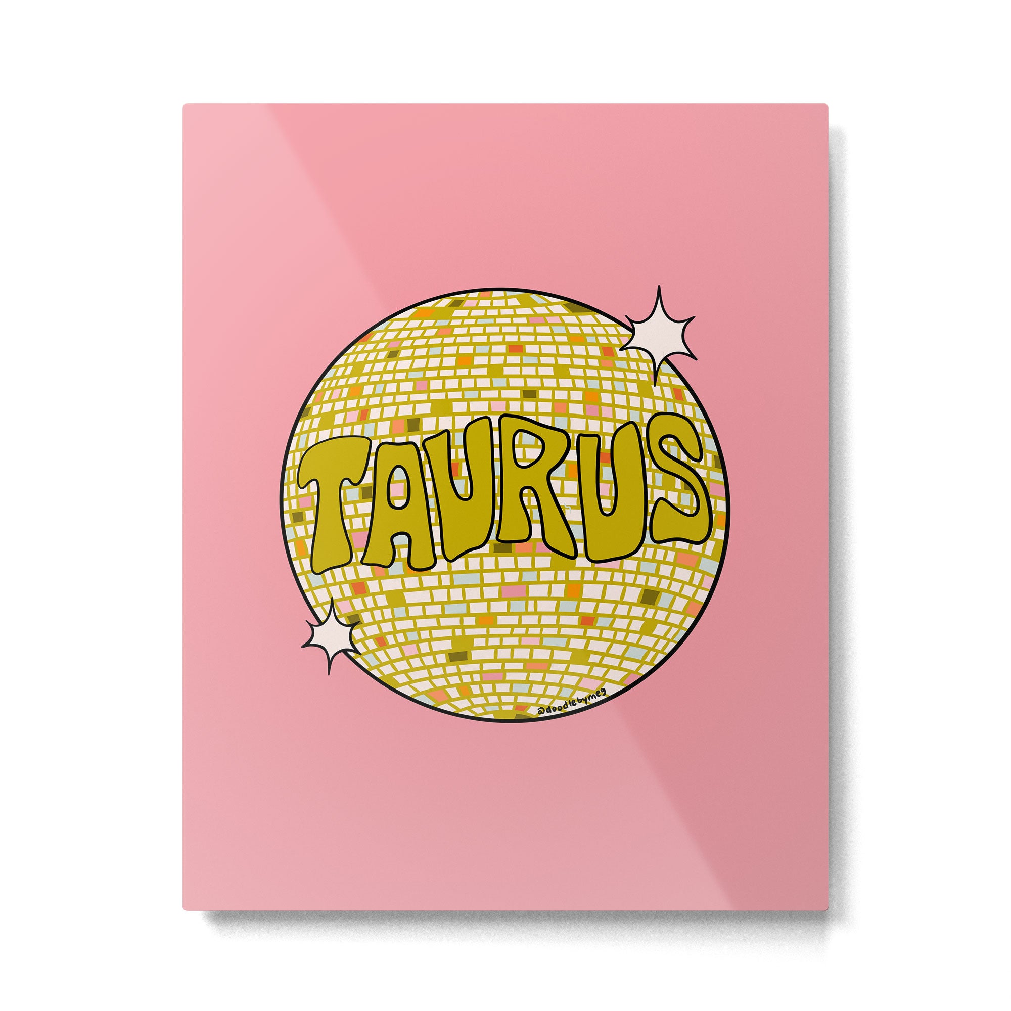 Taurus Disco Ball Metal Print Gallery Image 6