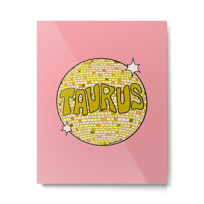 Taurus Disco Ball Metal Print Gallery Image 1