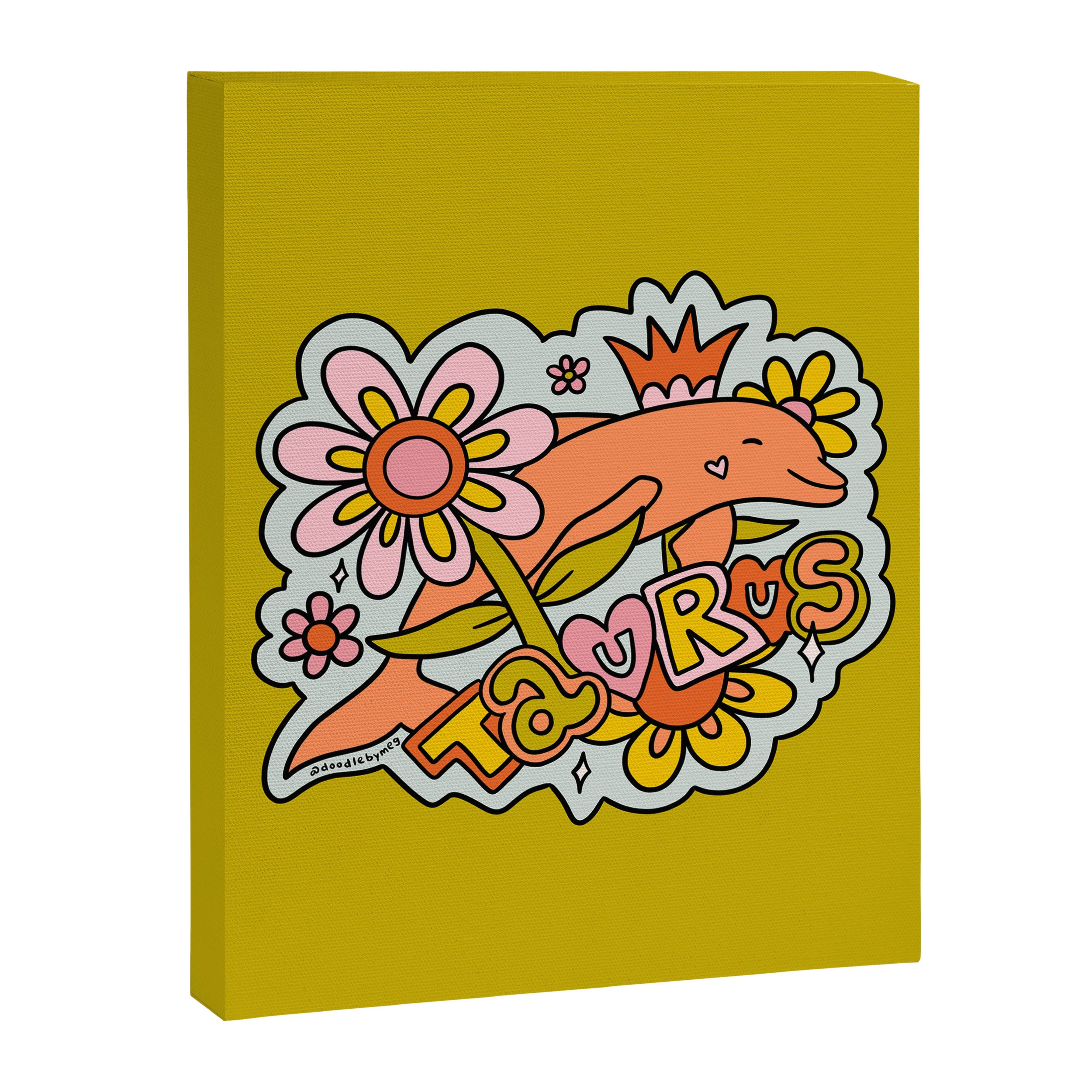 Taurus Dolphin Canvas Print Gallery Image 8