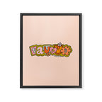 Taurus Doodle Letters Framed Canvas Print Gallery Image 8