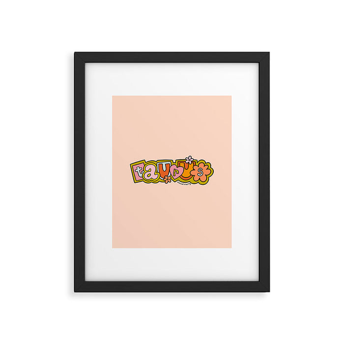 Taurus Doodle Letters Framed Art Print Gallery Image 1