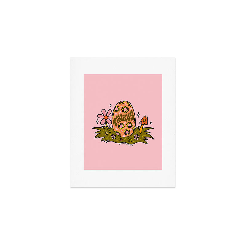 Taurus Easter Egg Art Print Gallery Image 1