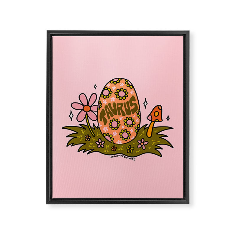 Taurus Easter Egg Framed Canvas Print Gallery Image 8