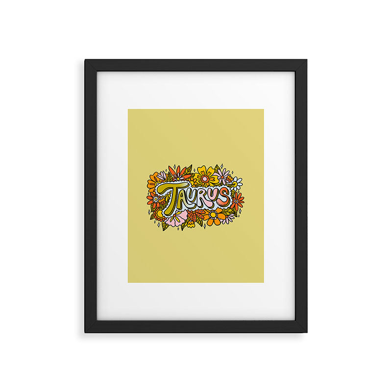 Taurus Flowers Framed Art Print Gallery Image 6