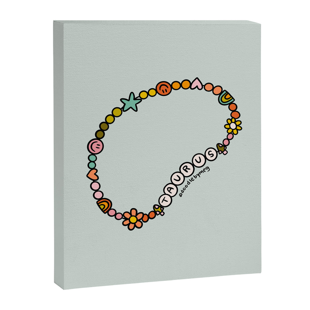 Taurus Friendship Bracelet Canvas Print Gallery Image 8