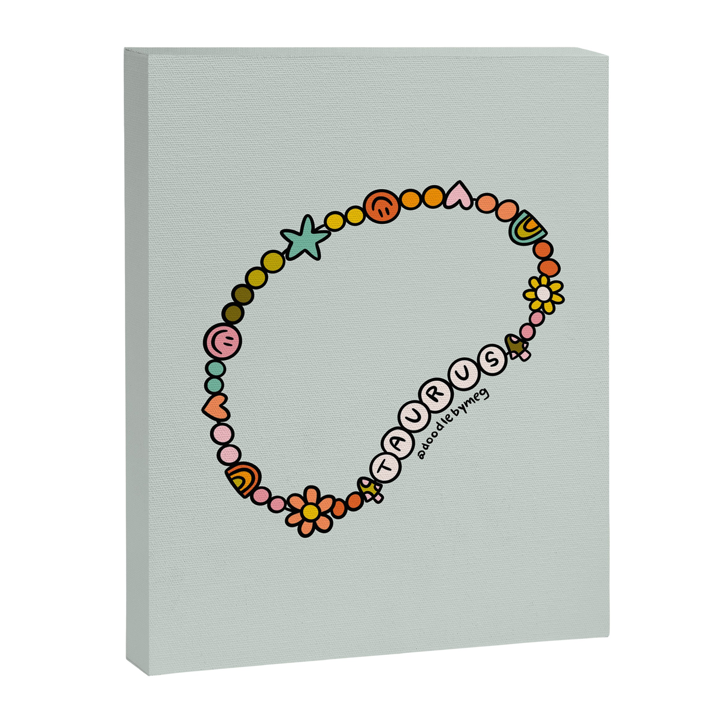 Taurus Friendship Bracelet Canvas Print Gallery Image 8