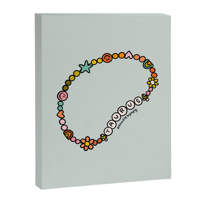Taurus Friendship Bracelet Canvas Print Gallery Image 1