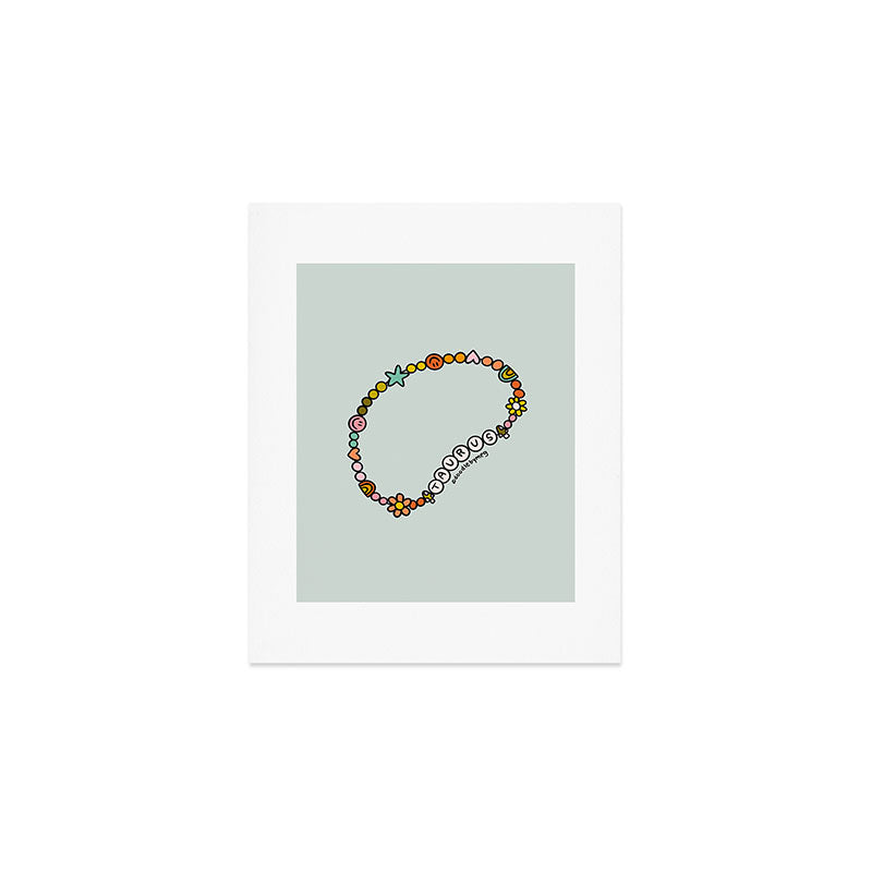 Taurus Friendship Bracelet Art Print Gallery Image 1