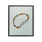 Taurus Friendship Bracelet Framed Canvas Print Gallery Image 8
