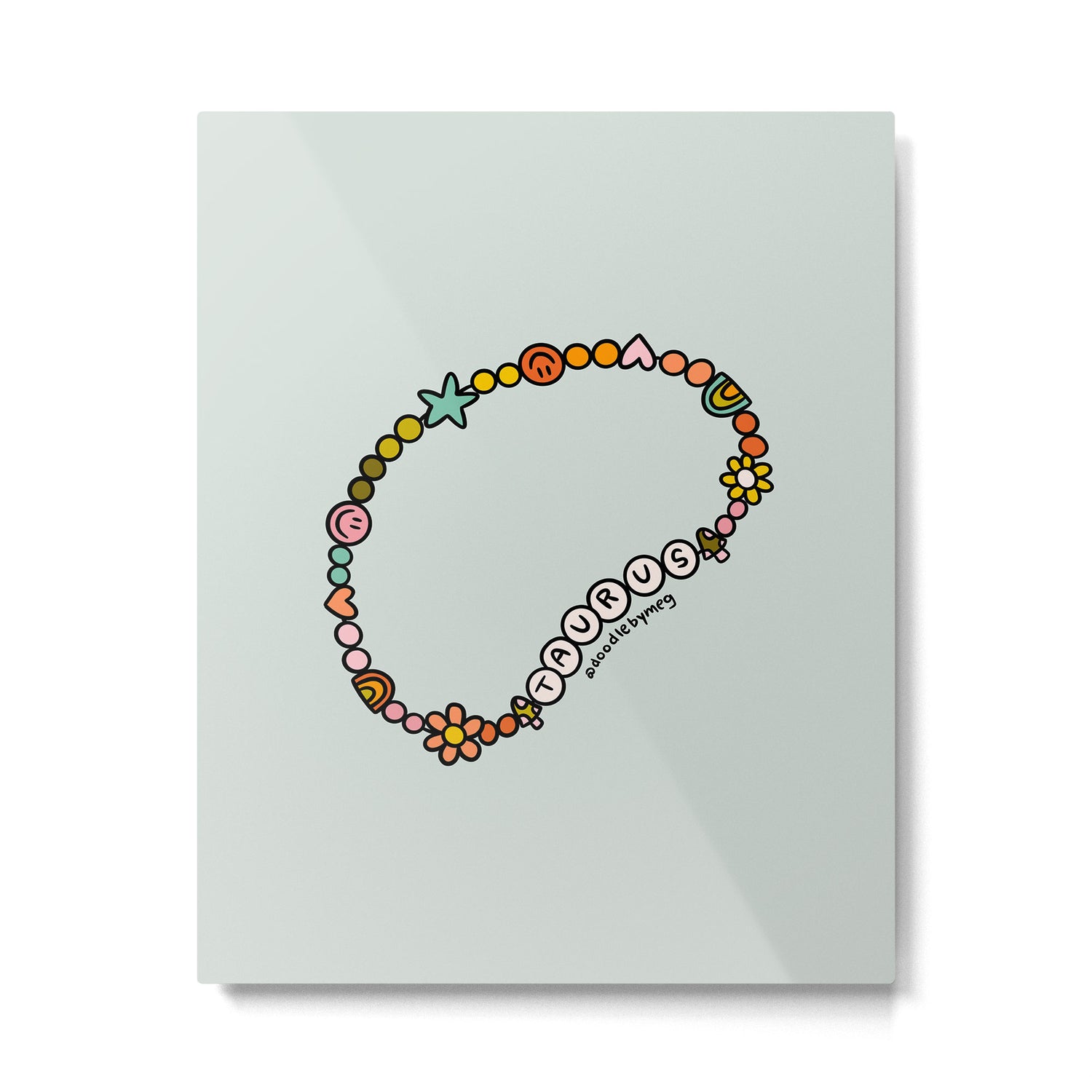 Taurus Friendship Bracelet Metal Print Gallery Image 6