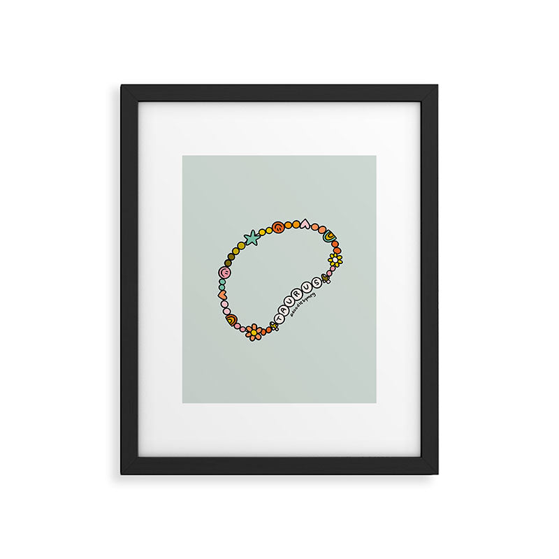 Taurus Friendship Bracelet Framed Art Print Gallery Image 6