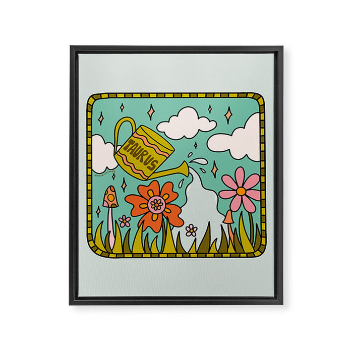 Taurus Garden Framed Canvas Print Gallery Image 1