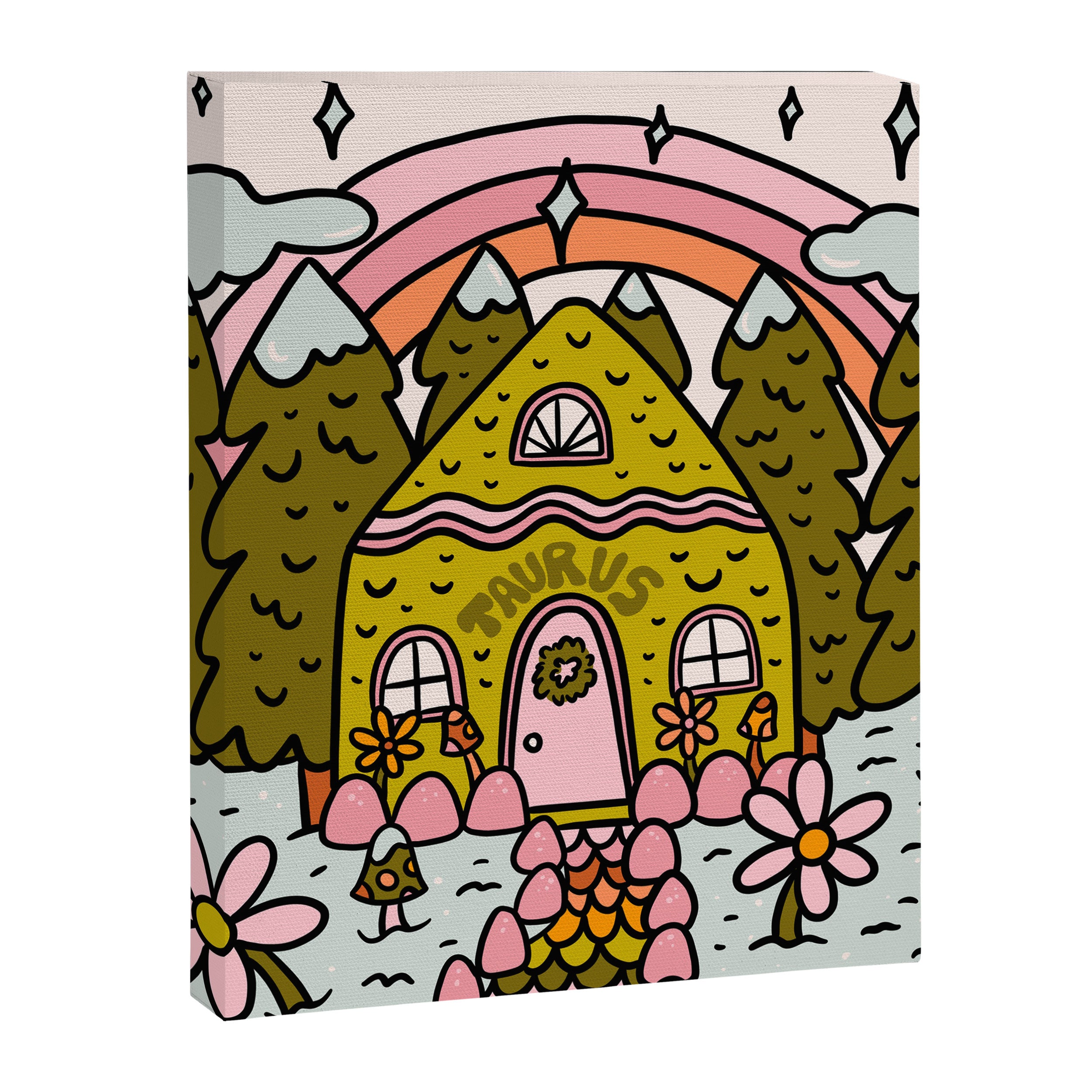 Taurus Gingerbread House Canvas Print Gallery Image 8