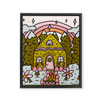 Taurus Gingerbread House Framed Canvas Print Gallery Image 8