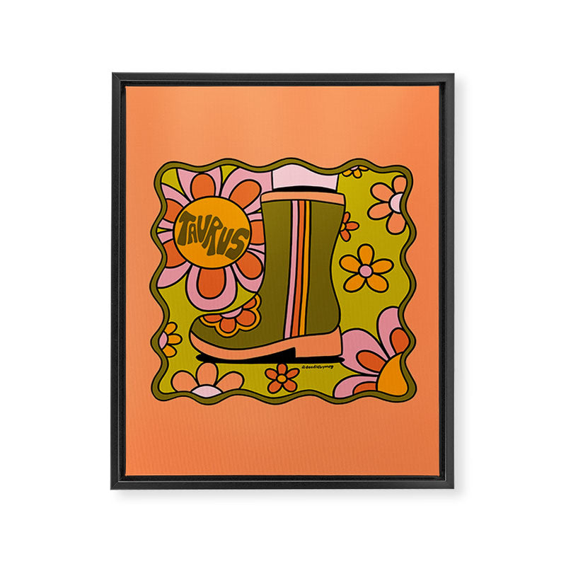 Taurus Groovy Boot Framed Canvas Print Gallery Image 8