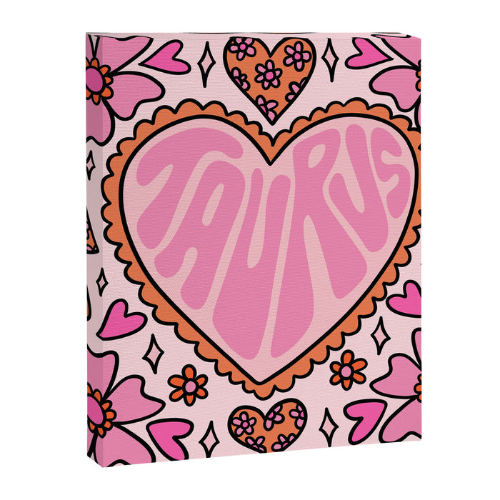 Taurus Heart Canvas Print Gallery Image 1