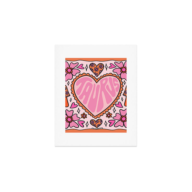 Taurus Heart Art Print Gallery Image 1