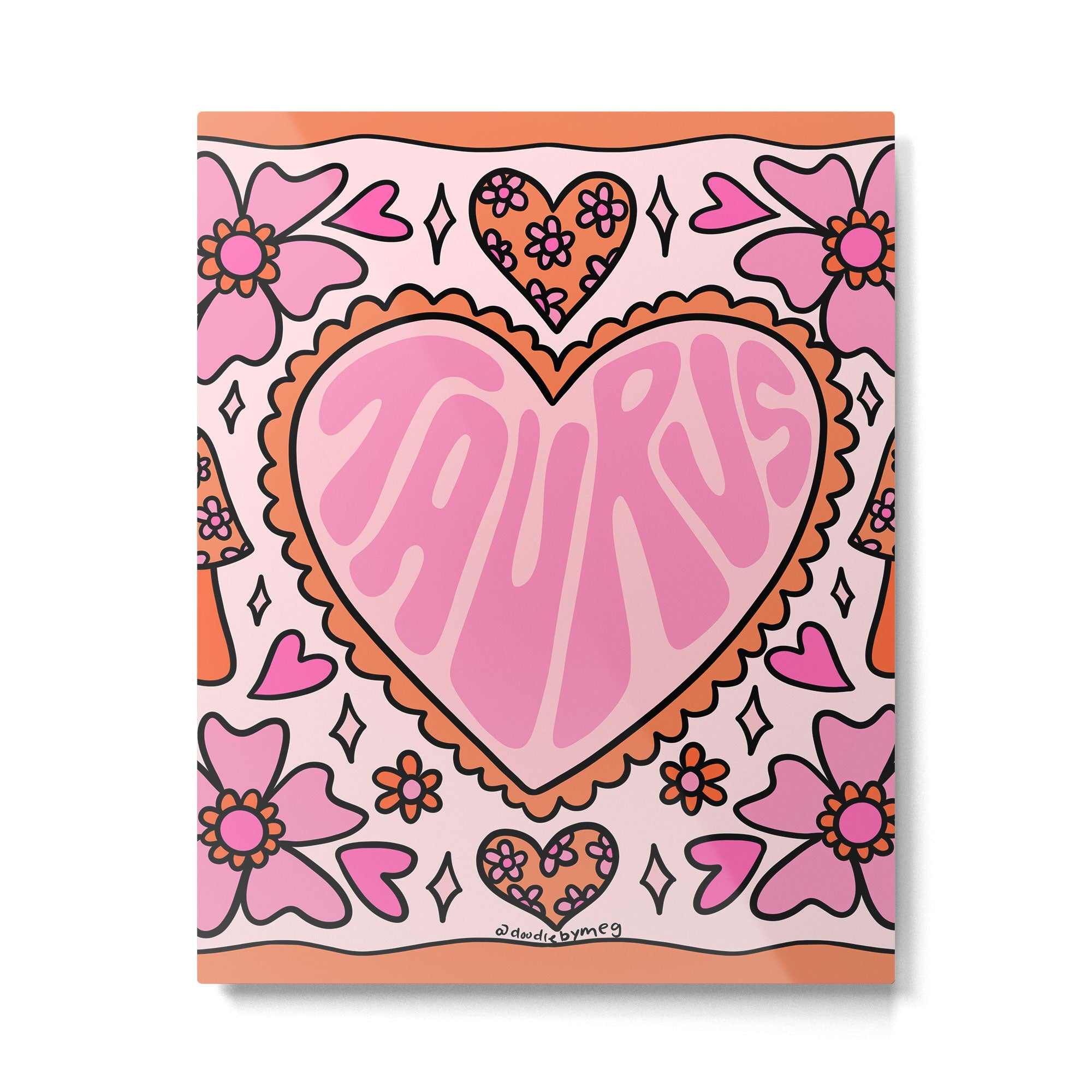 Taurus Heart Metal Print Gallery Image 6