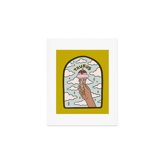 Taurus Ice cream Art Print Gallery Image 1
