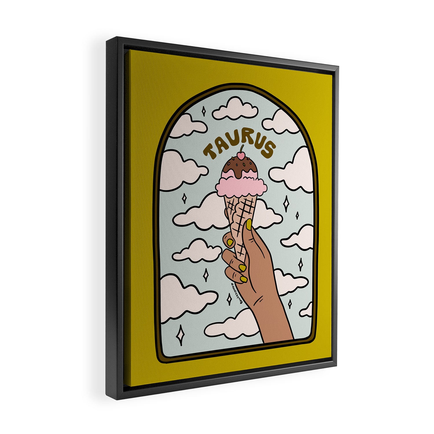 Taurus Ice cream Framed Canvas Print Gallery Image 2