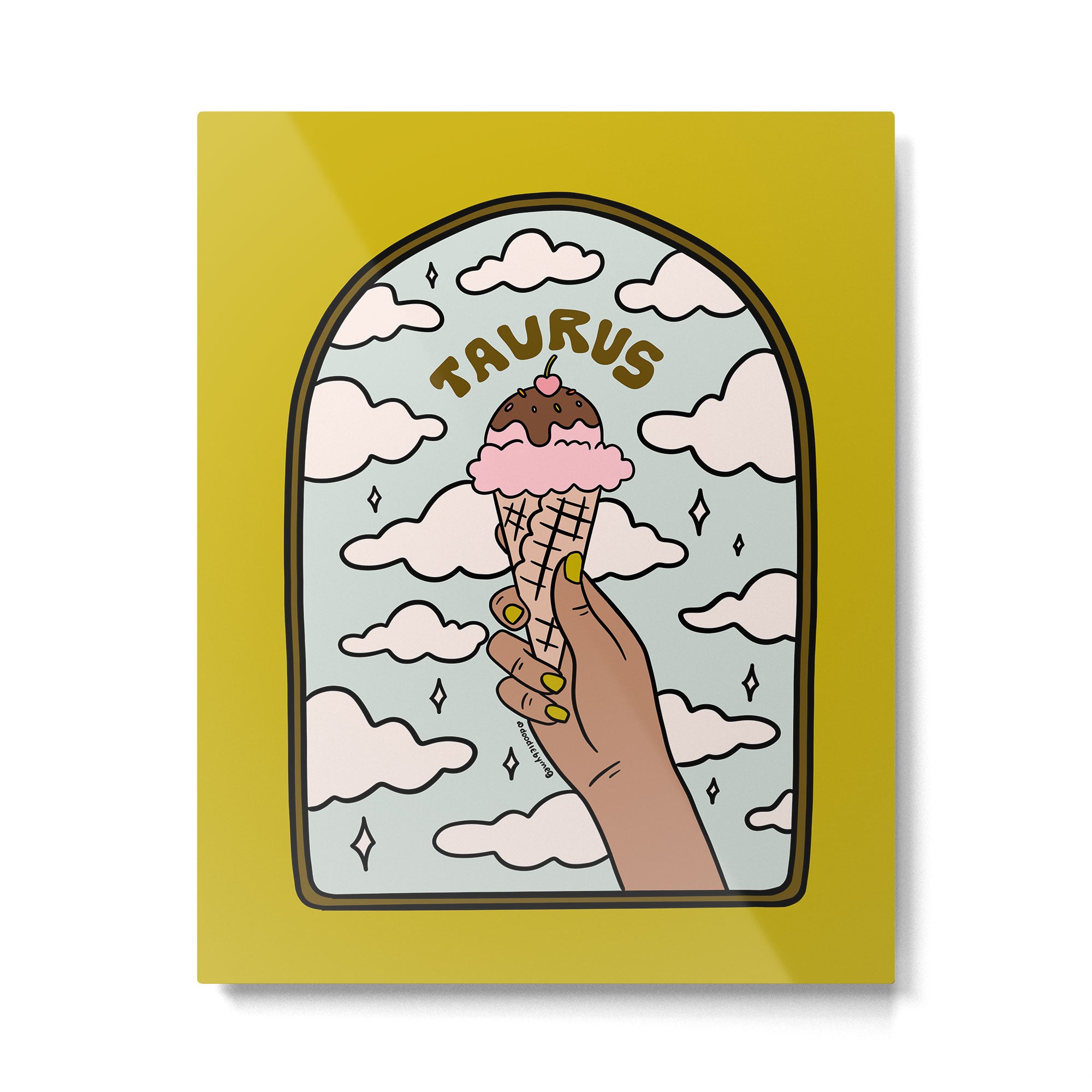 Taurus Ice cream Metal Print Gallery Image 6