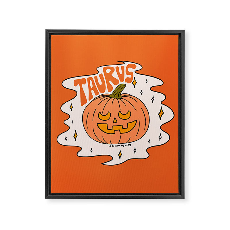 Taurus Jack O Lantern Framed Canvas Print Gallery Image 8