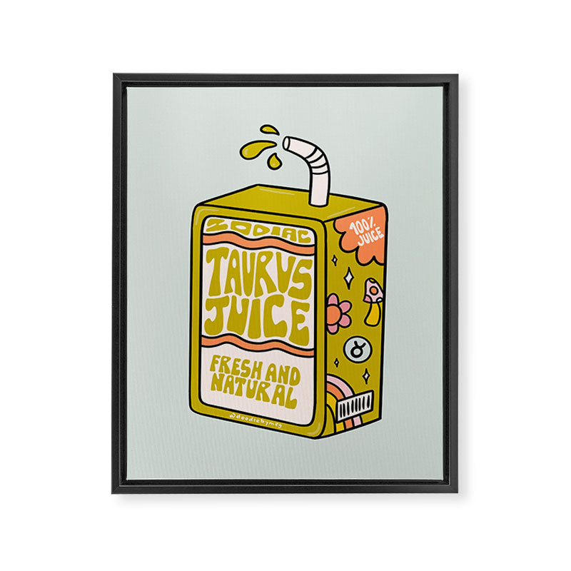 Taurus Juice Box Framed Canvas Print Gallery Image 8