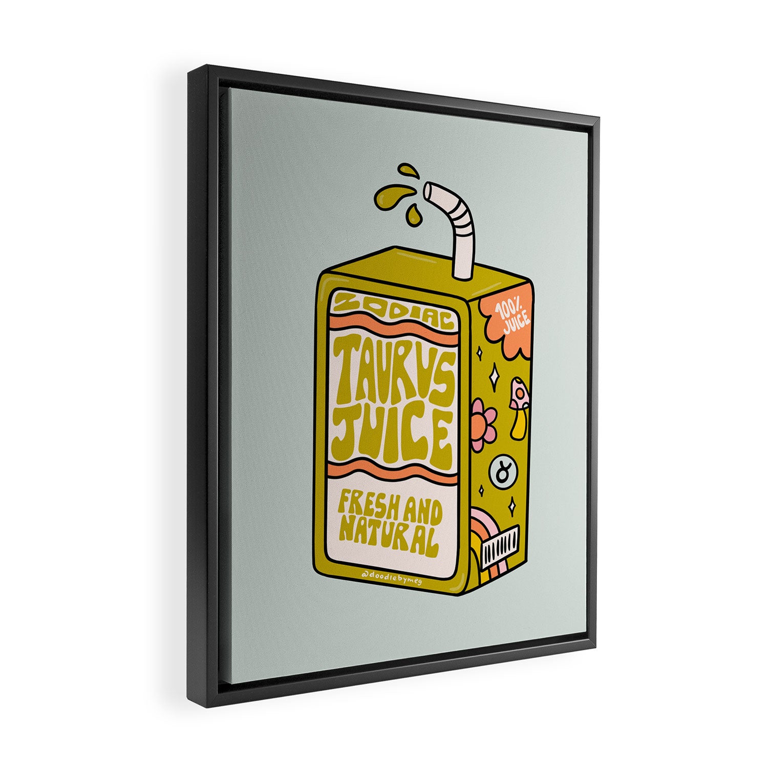 Taurus Juice Box Framed Canvas Print Gallery Image 2