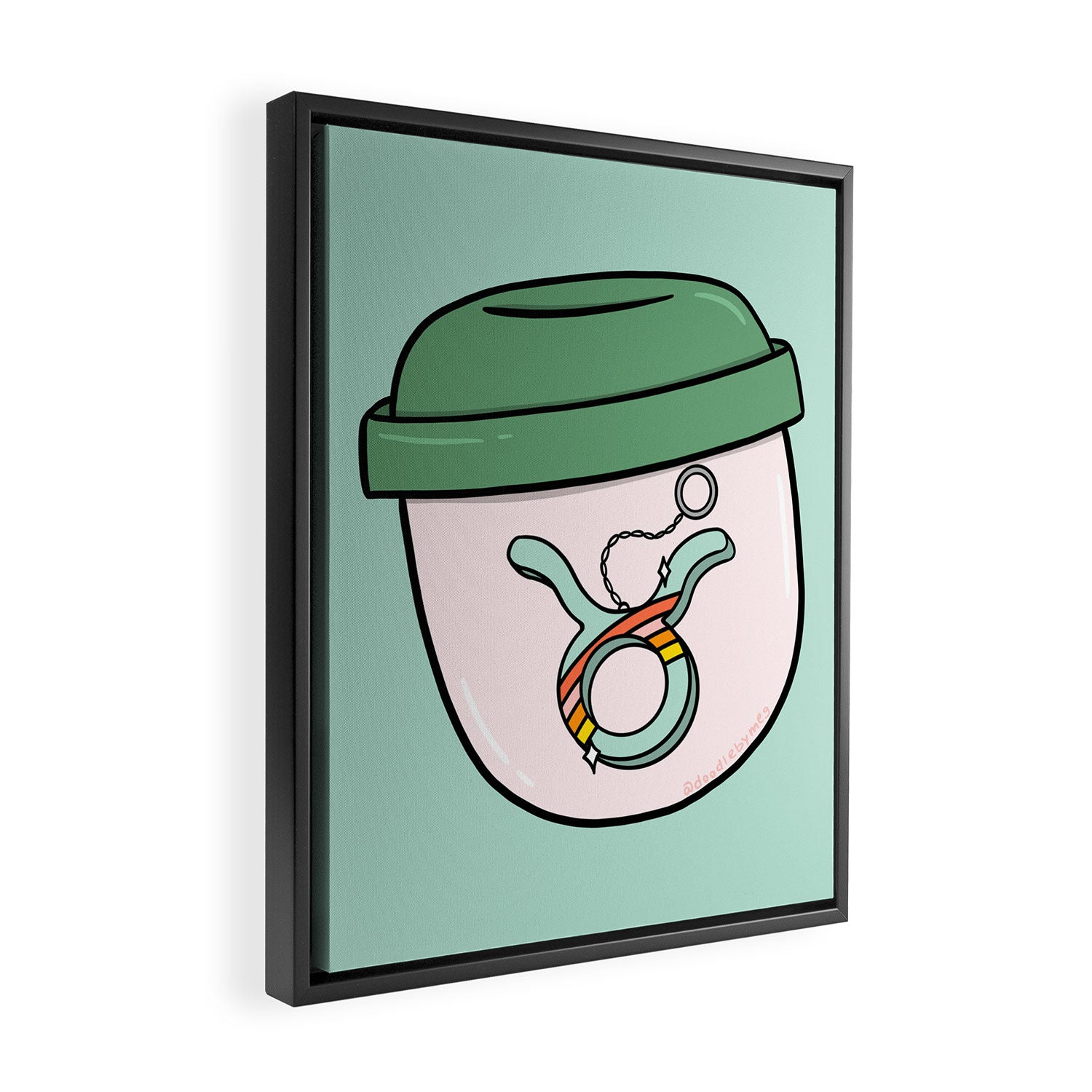 Taurus Keychain Framed Canvas Print Gallery Image 2