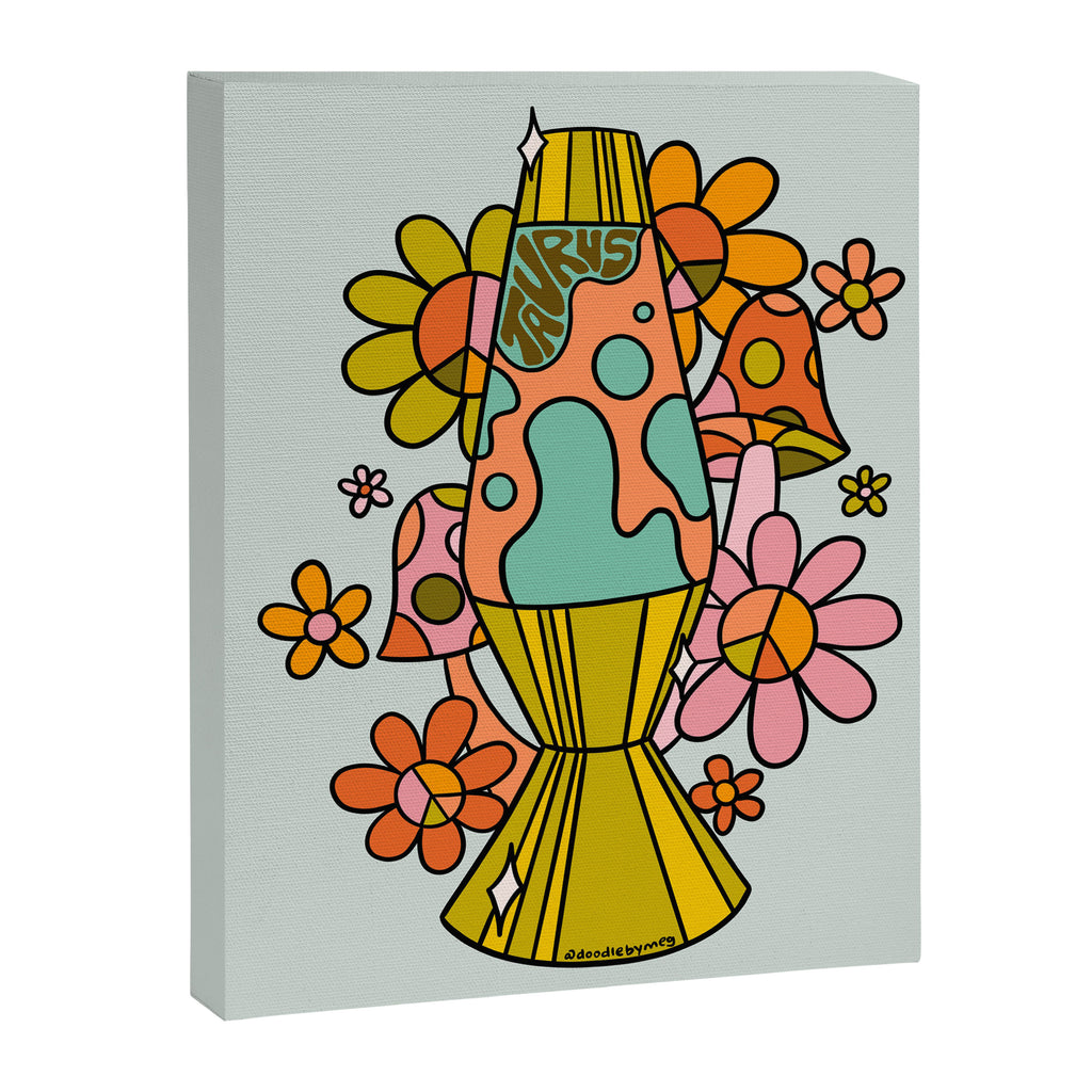 Taurus Lava Lamp Canvas Print Gallery Image 8