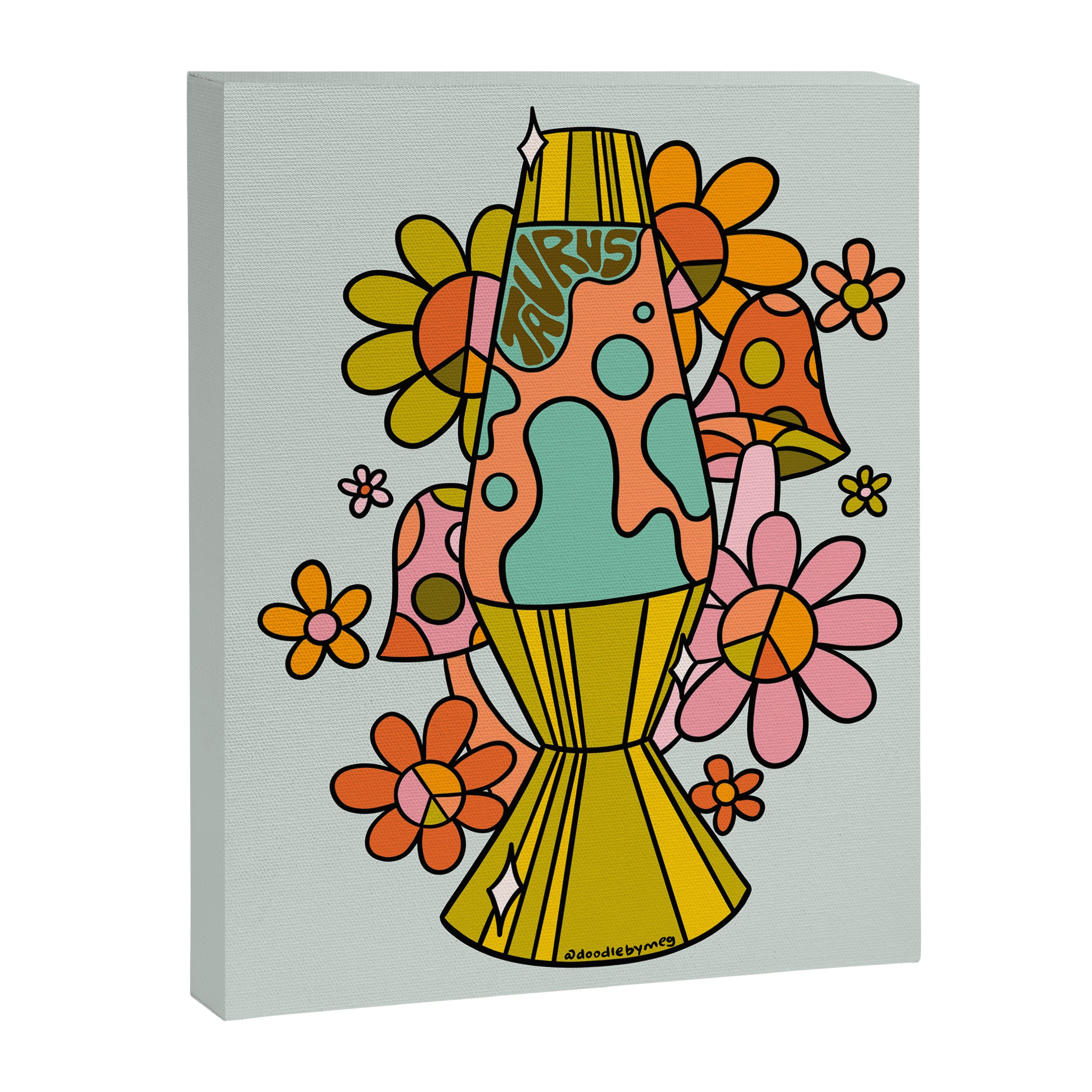Taurus Lava Lamp Canvas Print Gallery Image 8
