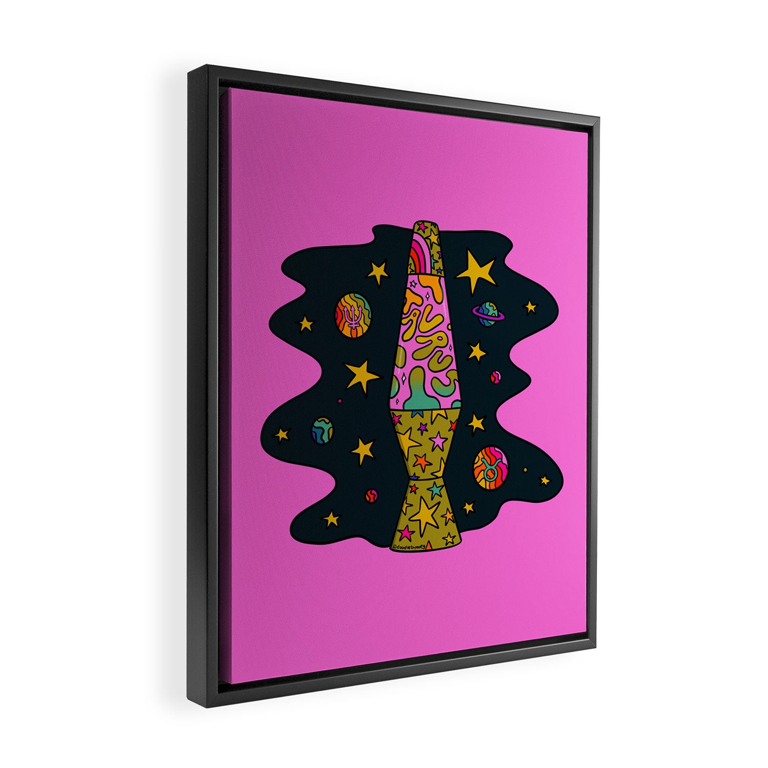 Taurus Lava Lamp Framed Canvas Print Gallery Image 2