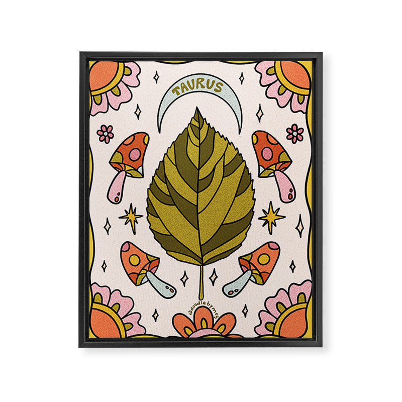 Taurus Leaf Framed Canvas Print Gallery Image 8
