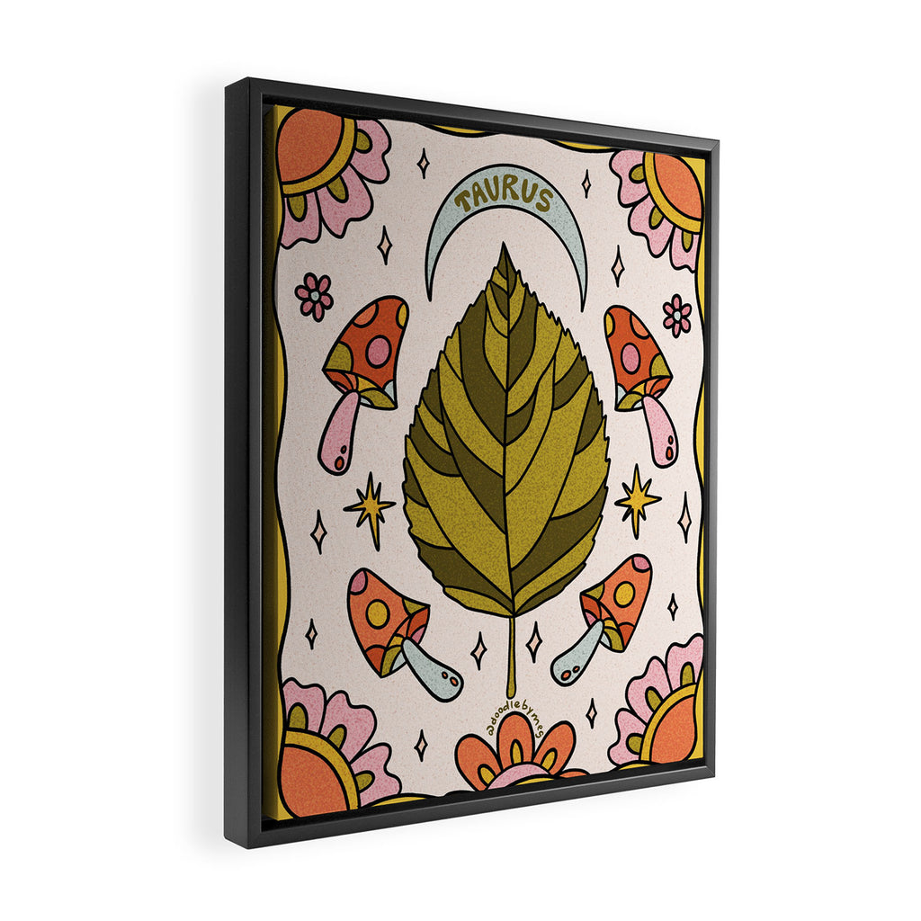 Taurus Leaf Framed Canvas Print Gallery Image 2