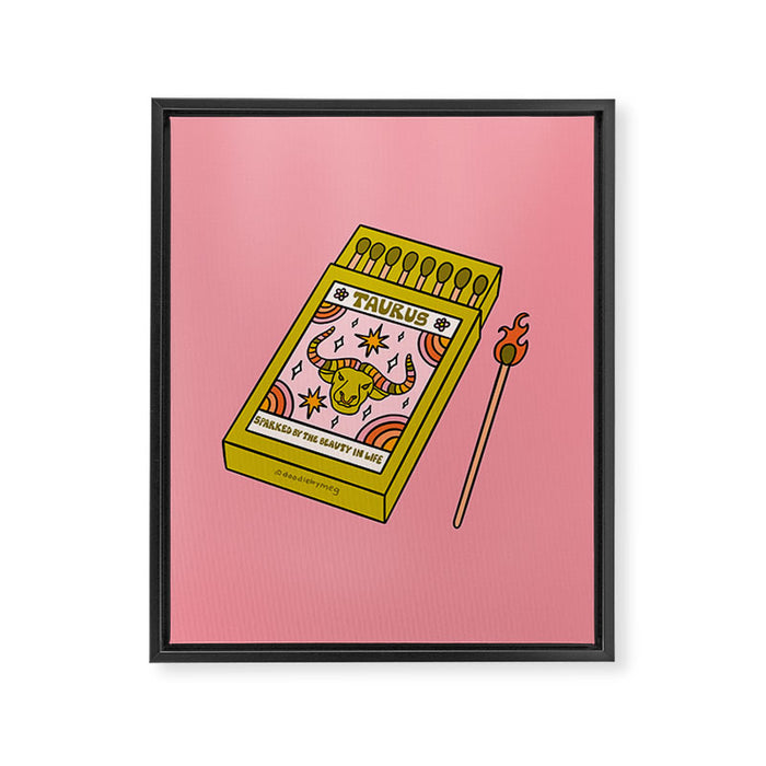 Taurus Matchbox Framed Canvas Print Gallery Image 1