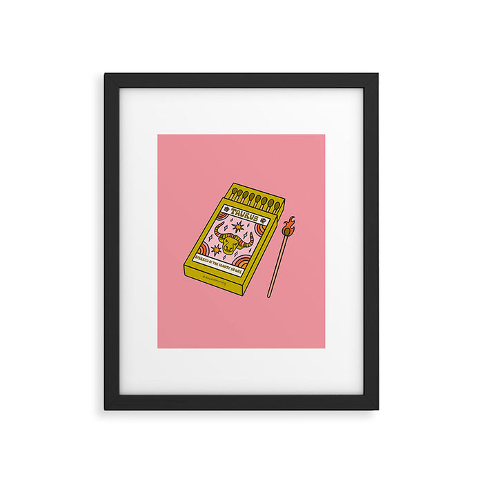 Taurus Matchbox Framed Art Print Gallery Image 1