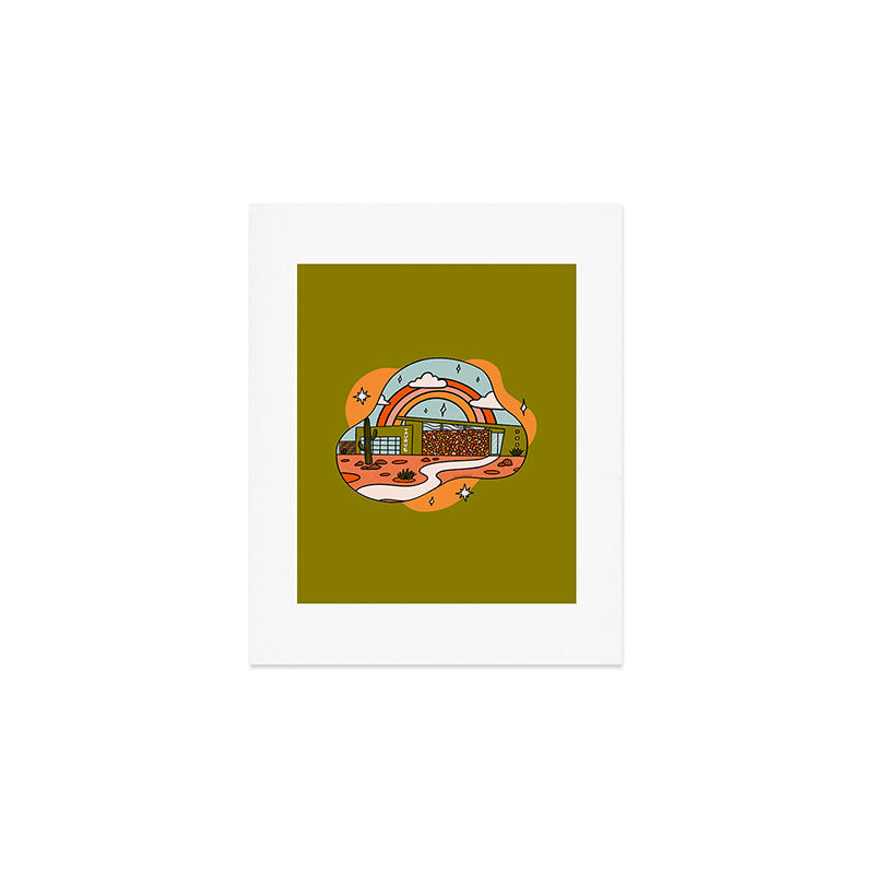 Taurus Mid Century House Art Print Gallery Image 1